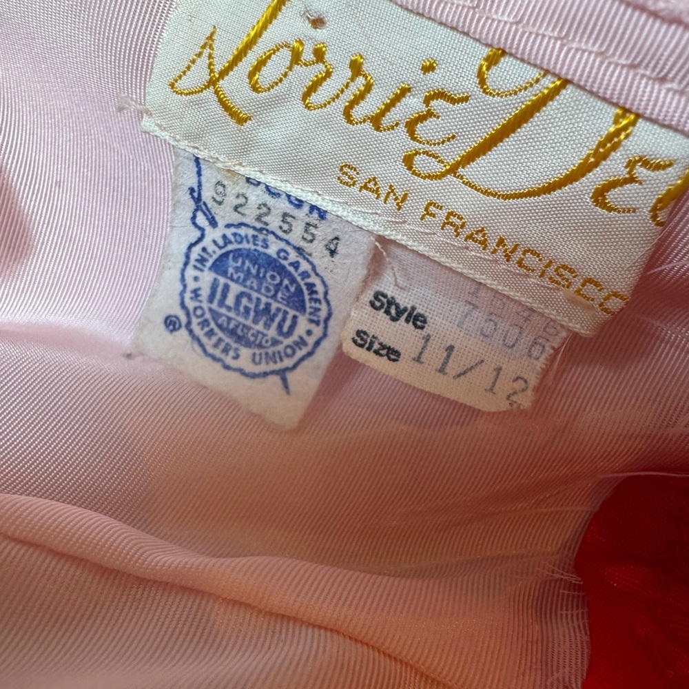 Vintage Pink Lorrie Deb San Francisco Formal Prom Bridal Dress Long Sleeveless - Picture 8 of 12